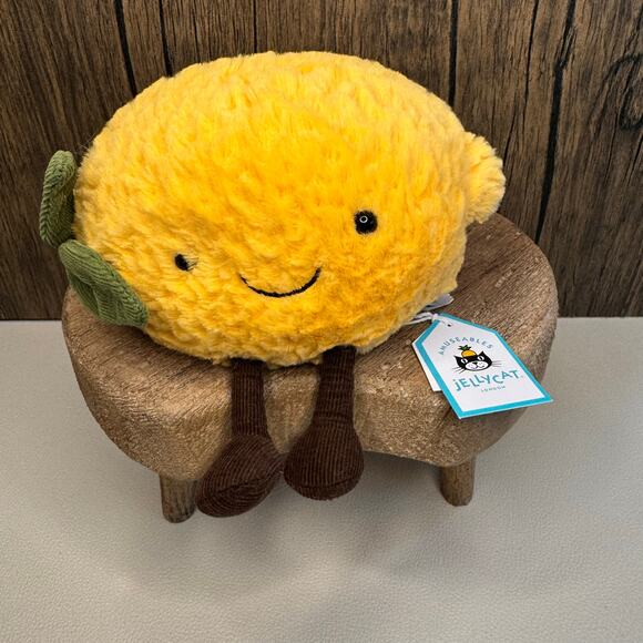Jellycat Lemon NEW! FAST SHIP Jellycat Amuseables Lemon - Picture 1 of 9